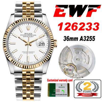 EWF Datejust 36 126233 A3235 Automatic Unisex Watc...