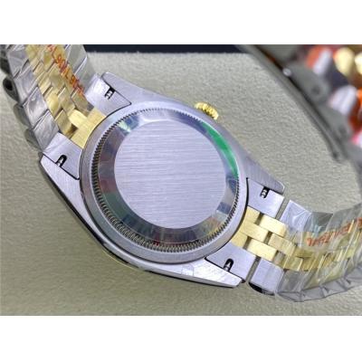 EWF Datejust 36 126233 A3235 Automatic Unisex Watch Two Tone YG Silver Stick Dial 904L Jubilee Bracelet Best Edition