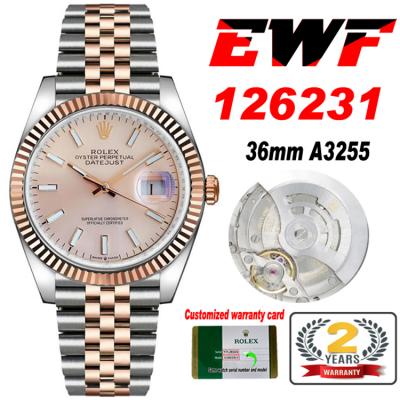 EWF Datejust 36 126233 A3235 Automatic Unisex Watc...