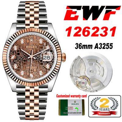 EWF Datejust 36 126233 A3235 Automatic Unisex Watc...