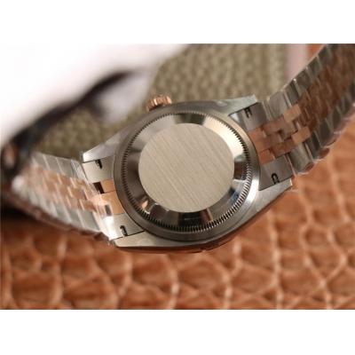 EWF Datejust 36 126233 A3235 Automatic Unisex Watch Two Tone RG Brown Logo Diamond Dial 904L Jubilee Bracelet Best Editi