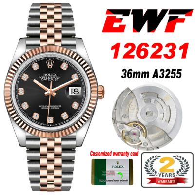 EWF Datejust 36 126233 A3235 Automatic Unisex Watc...