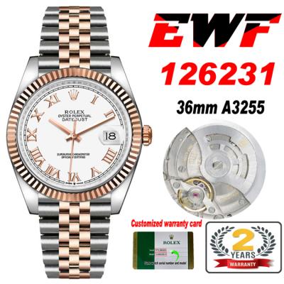 EWF Datejust 36 126233 A3235 Automatic Unisex Watc...