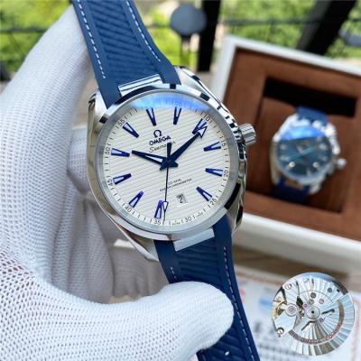 Replica Seamaster 8500 Automatic Movement Mens Watch White Dial Rubber Strap A E394