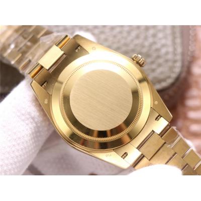 EWF DayDate 40 228345 A2836 Automatic Mens Watch YG Diamond Bezel Champagne Dial President Bracelet Best Edition