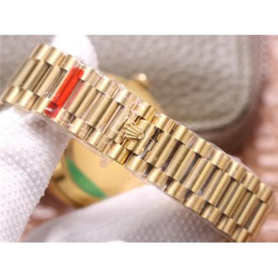 EWF DayDate 40 228345 A2836 Automatic Mens Watch YG Diamond Bezel Champagne Dial President Bracelet Best Edition