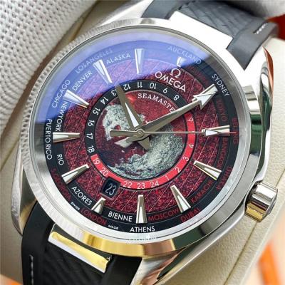 Replica Seamaster 8900 Automatic Movement Mens Watch Red Dial Stainless Steel B E412