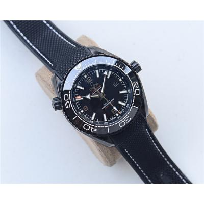 Replica Seamaster A2813 Automatic Movement Mens Watch Black Dial Nylon Strap B E417