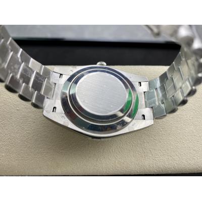 EWF DayDate 40 228239 A2836 Automatic Mens Watch Silver Stick Dial President Bracelet Best Edition