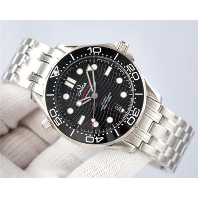 Replica Seamaster 8800 Automatic Movement Mens Watch Black Dial Rubber Strap A E439