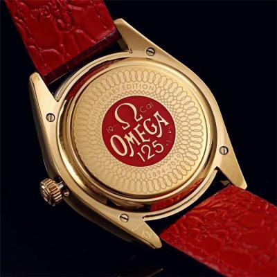 Replica De Ville Japan Miyota 821A Automatic Movement Mens Watch Red Dial Two Tone Yellow Gold G19