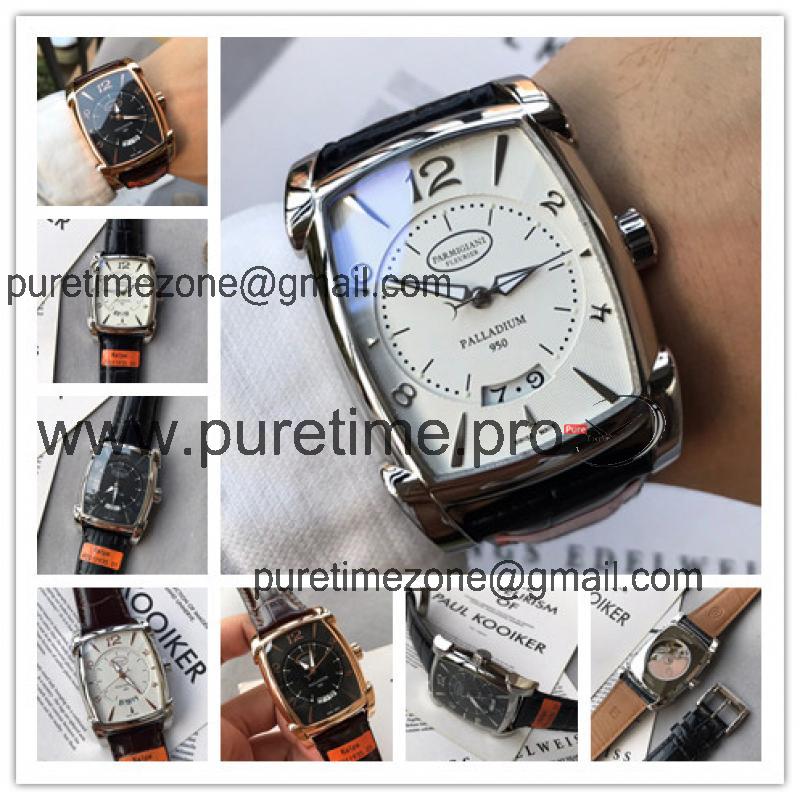 Replica Tonda A21j Automatic Movement Mens Watch White Dial Leather Strap E26