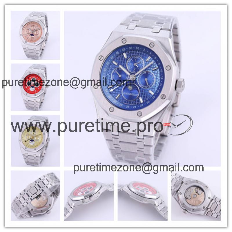 Replica Royal Oak A21j Automatic Movement Mens Watch Blue Dial Stainless Steel A A36