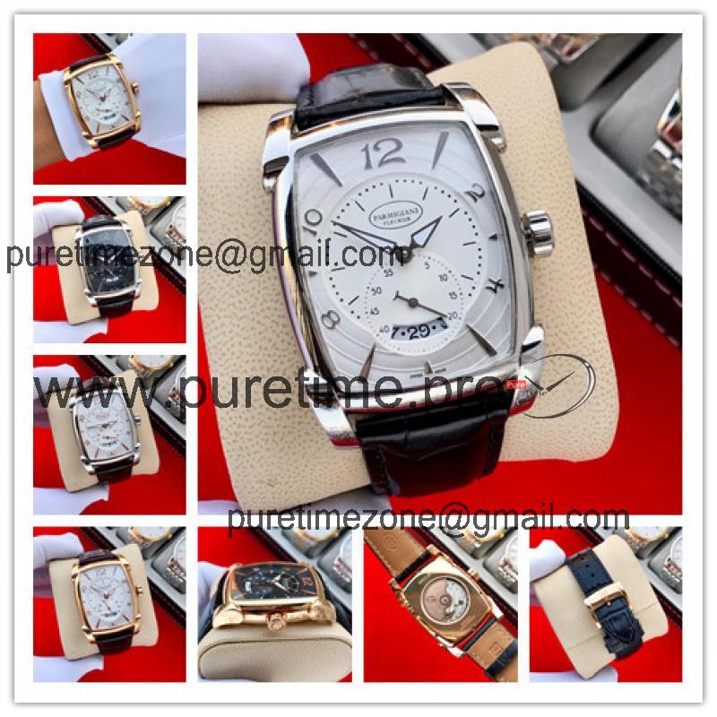 Replica Tonda A21j Automatic Movement Mens Watch White Dial Leather Strap E68