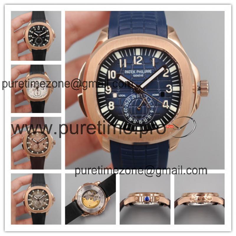 Replica Aquanaut A21j Automatic Movement Mens Watch Blue Dial Rubber Strap B E19