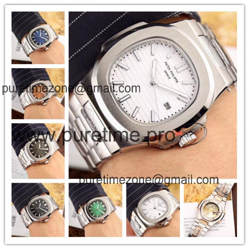 Replica Nautilus A21j Automatic Movement Mens Watch White Dial Stainless Steel B E25