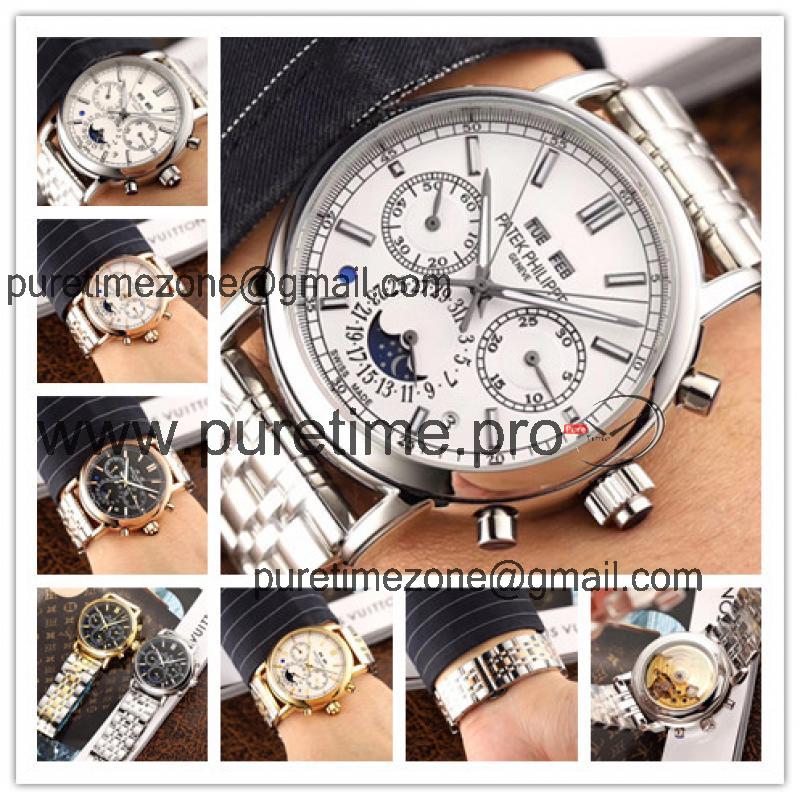 Replica Grand Complications A21j Automatic Movement Mens Watch White Dial Stainless Steel B E28