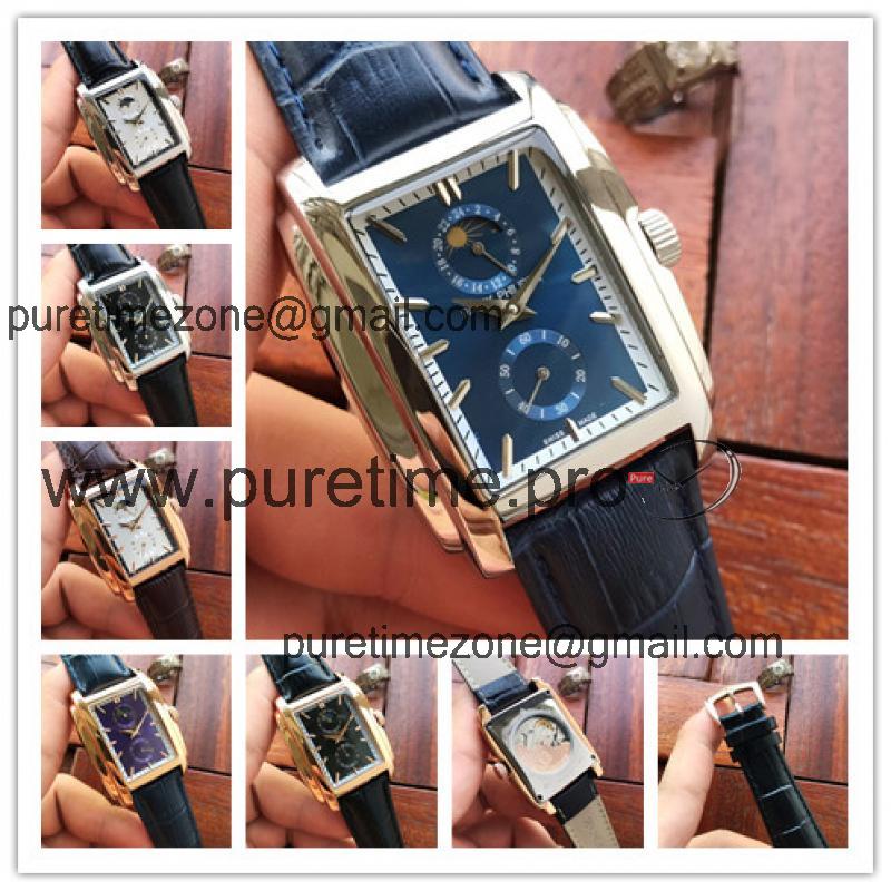 Replica Gondolo A21j Automatic Movement Mens/Womens Watch Blue Dial Leather Strap B E46