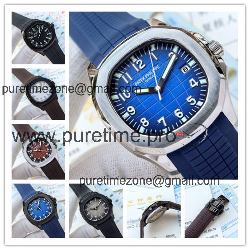 Replica Aquanaut A21j Automatic Movement Mens Watch Blue Dial Rubber Strap B E49