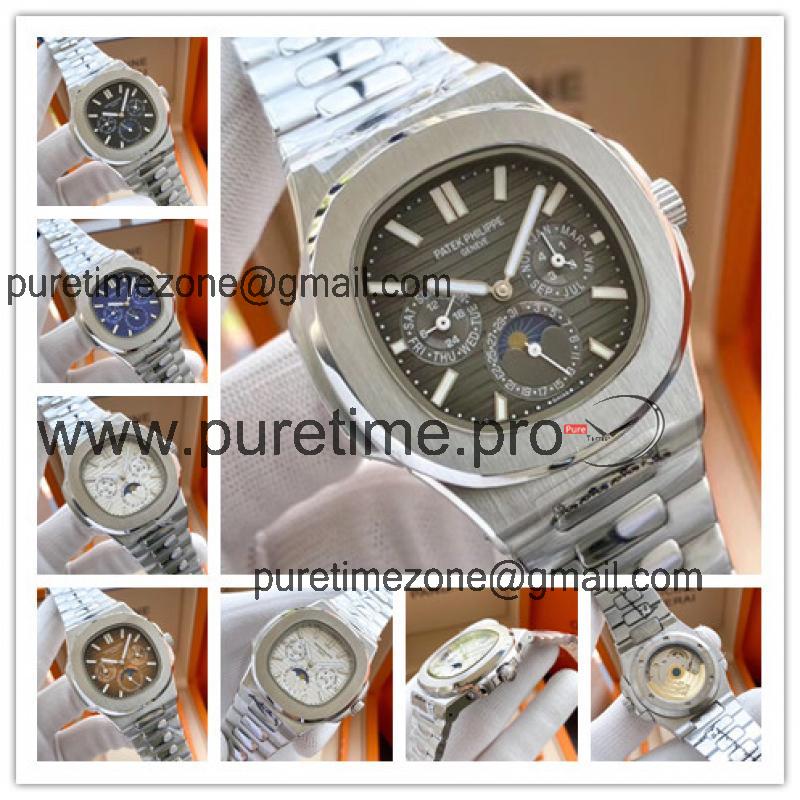 Replica Nautilus A21j Automatic Movement Mens Watch Gray Dial Stainless Steel A E130