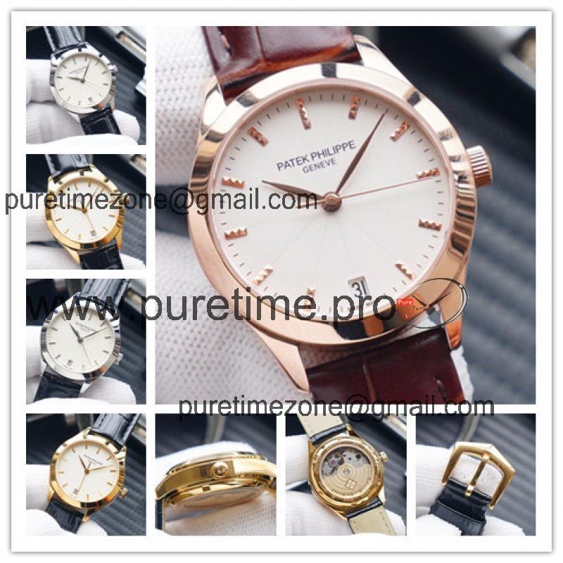 Replica Grand Complications A21j Automatic Movement Mens/Womens Watch White Dial Leather Strap E170