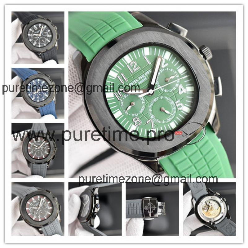 Replica Aquanaut A21j Automatic Movement Mens Watch Green Dial Rubber Strap B E230