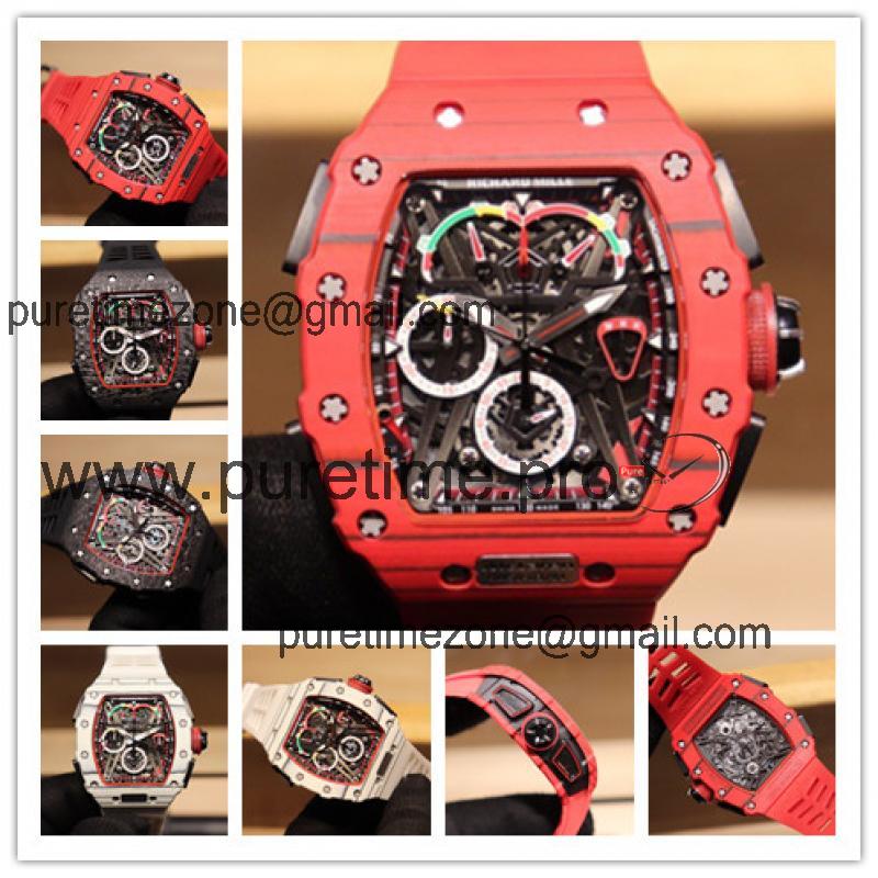 Replica RM50-03 A21j Automatic Movement Mens Watch Skeleton Dial Rubber Strap E45