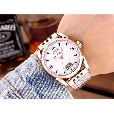 Replica Tonda A21j Automatic Movement Mens Watch White Dial Leather Strap A E25