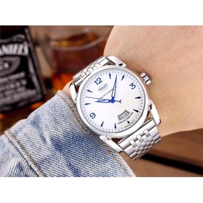 Replica Tonda A21j Automatic Movement Mens Watch White Dial Leather Strap A E25