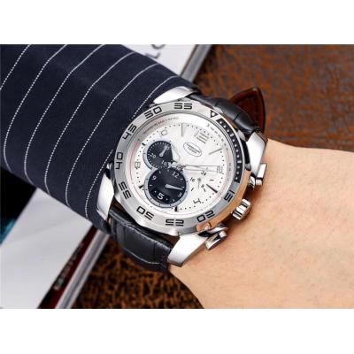 Replica Bugatti A21j Automatic Movement Mens Watch White Dial Leather Strap E30