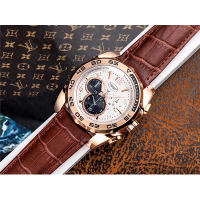 Replica Bugatti A21j Automatic Movement Mens Watch White Dial Leather Strap E30