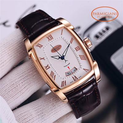 Replica Kalpa A2813 Automatic Movement Mens Watch White Dial Leather Strap E50