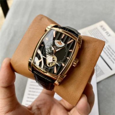 Replica Tourbillon Kalpa A2813 Automatic Movement Mens Watch Black Dial Leather Strap E57