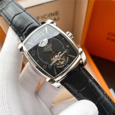 Replica Tourbillon A21j Automatic Movement Mens Watch White Dial Leather Strap A E61