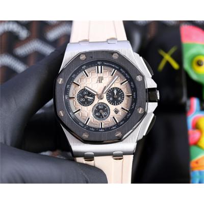 Replica Royal Oak Offshore A21j Automatic Movement Mens Watch Black Dial Rubber Strap E215