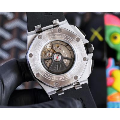 Replica Royal Oak Offshore A21j Automatic Movement Mens Watch Black Dial Rubber Strap E215