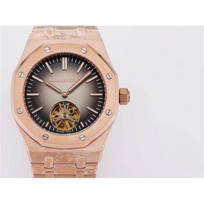 Replica Royal Oak A21j Automatic Movement Mens Watch White Tourbillon Dial Stainless Steel E223