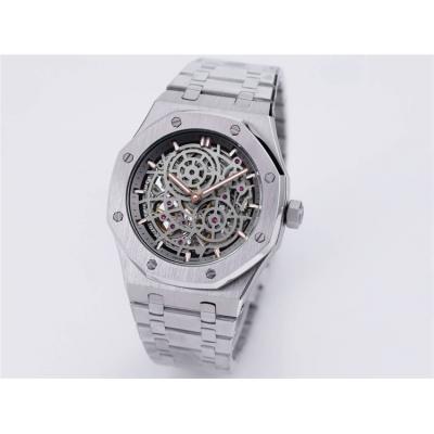 Replica Royal Oak A21j Automatic Movement Mens Watch Skeleton Dial Two Tone Rose Gold E224