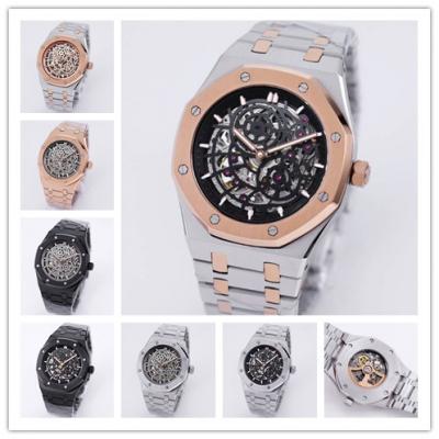 Replica Royal Oak A21j Automatic Movement Mens Watch Skeleton Dial Two Tone Rose Gold E224