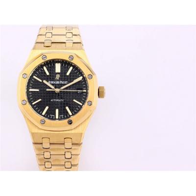 Replica Royal Oak A21j Automatic Movement Womens Watch Silver Dial Diamonds Case Yellow Gold C E227