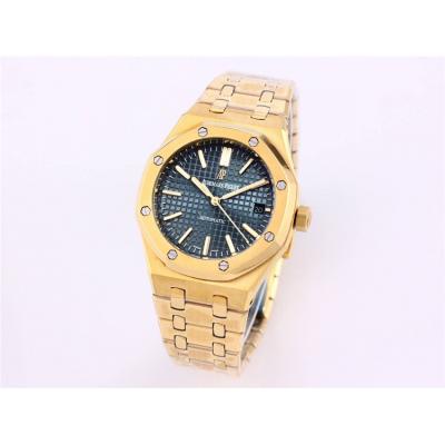 Replica Royal Oak A21j Automatic Movement Womens Watch Silver Dial Diamonds Case Yellow Gold C E227