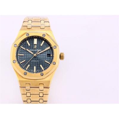 Replica Royal Oak A21j Automatic Movement Womens Watch Silver Dial Diamonds Case Yellow Gold C E227