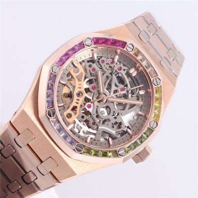 Replica Royal Oak A21j Automatic Movement Womens Watch Skeleton Dial Stainless Steel A A29