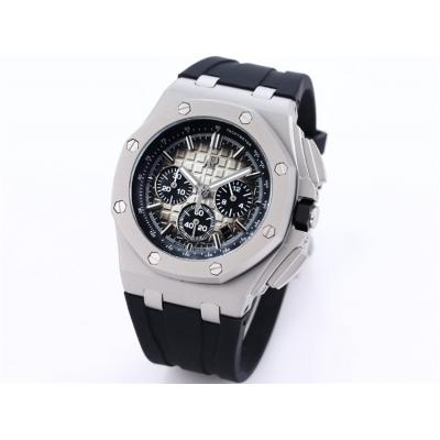 Replica Royal Oak Offshore Japan Quartz chronograph Movement Mens Watch Blue Dial Rubber Strap A A31