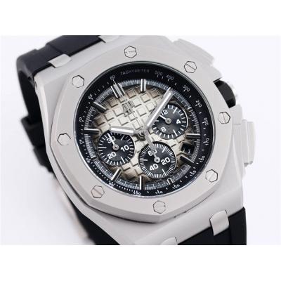 Replica Royal Oak Offshore Japan Quartz chronograph Movement Mens Watch Blue Dial Rubber Strap A A31