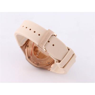 Replica Royal Oak Offshore Japan Quartz chronograph Movement Womens Watch White Dial Rubber Strap A A32