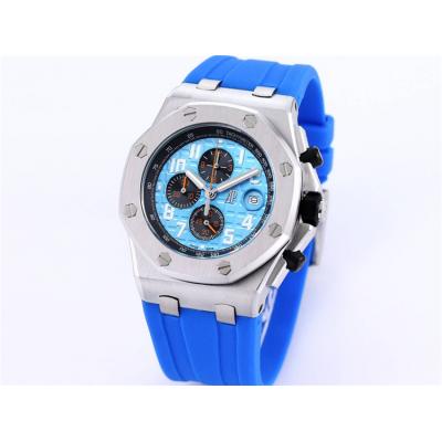 Replica Royal Oak Offshore Japan Quartz chronograph Movement Mens Watch Green Dial Rubber Strap A34