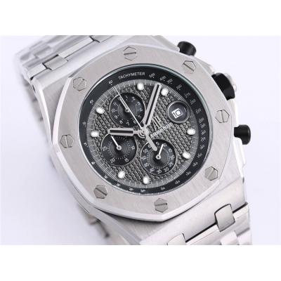 Replica Royal Oak Offshore Japan Quartz chronograph Movement Mens Watch Blue Dial Rose Gold A35