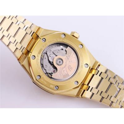 Replica Royal Oak A21j Automatic Movement Mens Watch Gold Dial Yellow Gold B A36