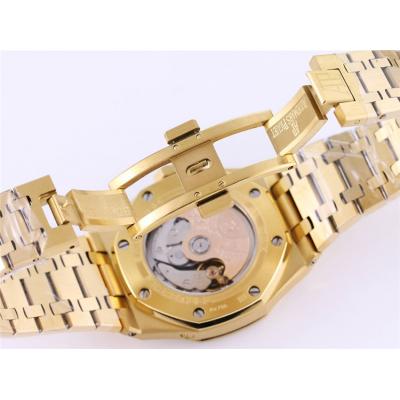 Replica Royal Oak A21j Automatic Movement Mens Watch Gold Dial Yellow Gold B A36